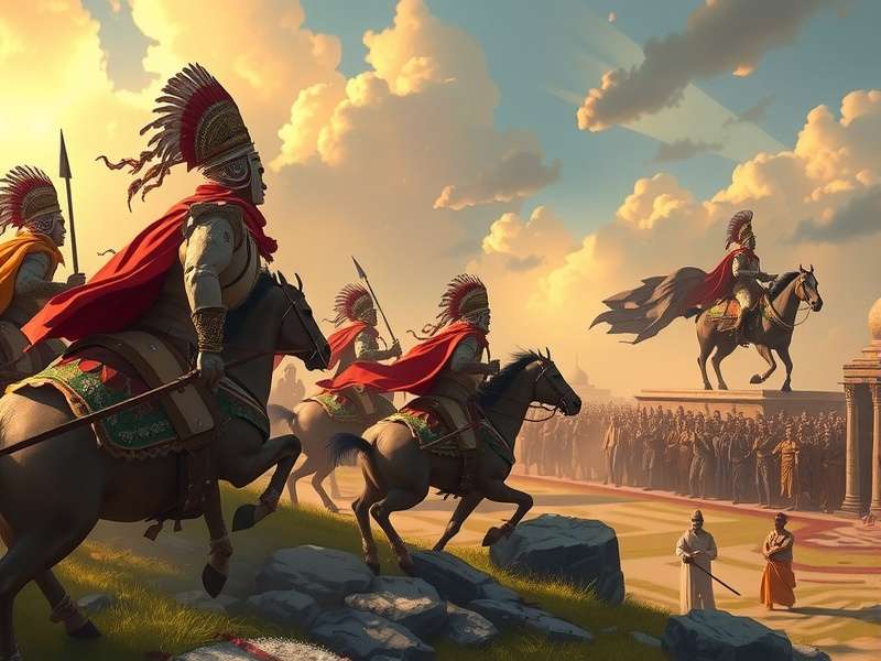 Sacred Battle Indian Realm epic battle scene